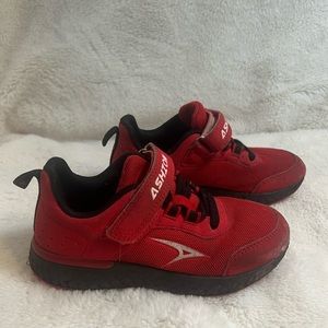 Red sneakers